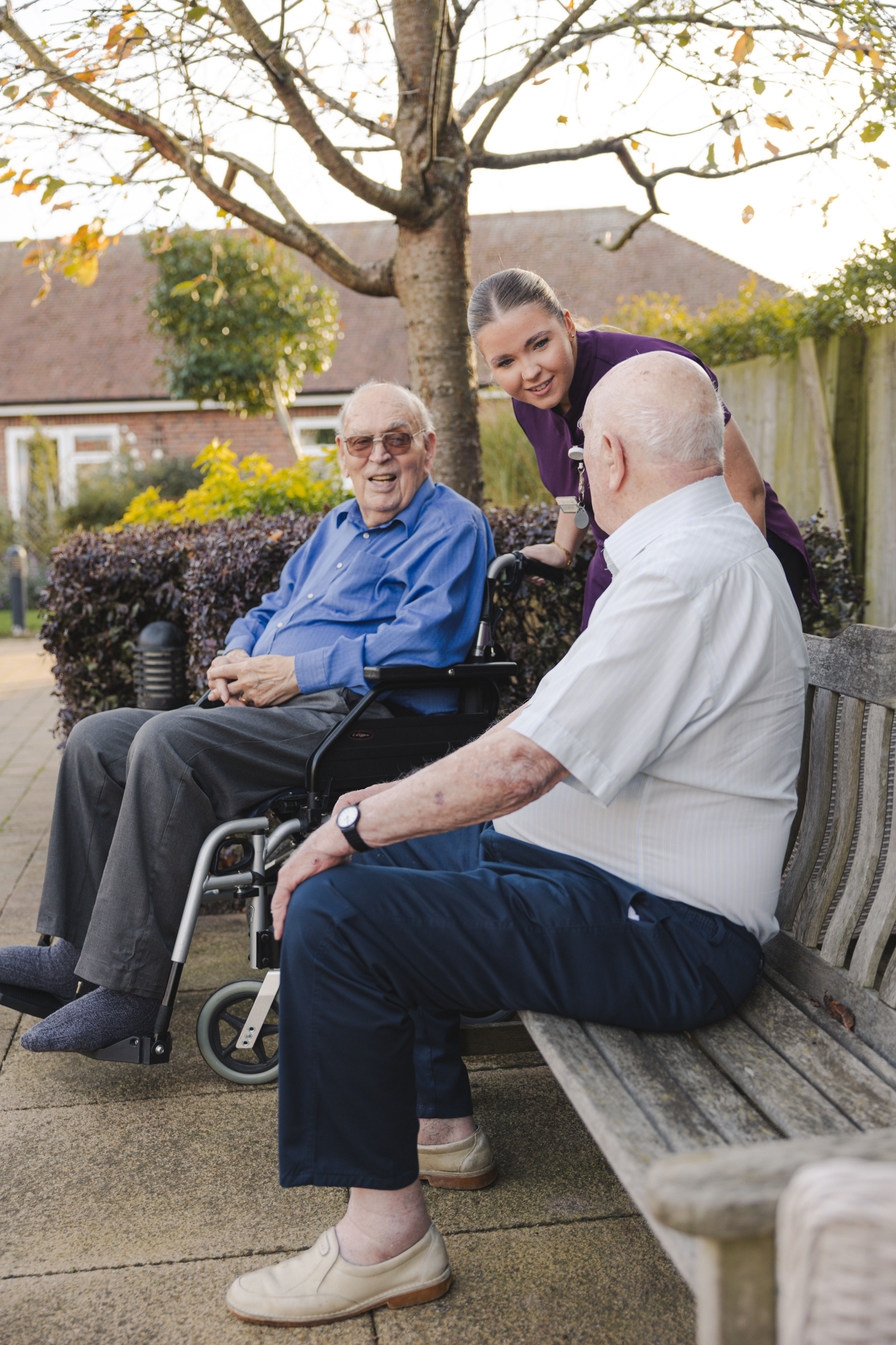 Catching up in the garden
