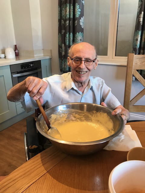 Cake baking